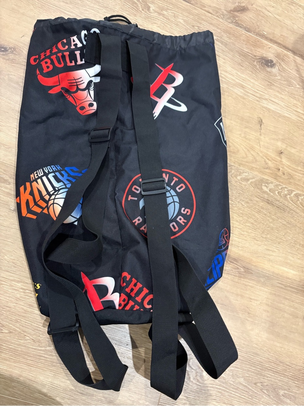 Hugo Boss Black NBA Team Logos Drawstring Backpack - Picture 3 of 6